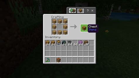 how to craft a chest in minecraft|More.